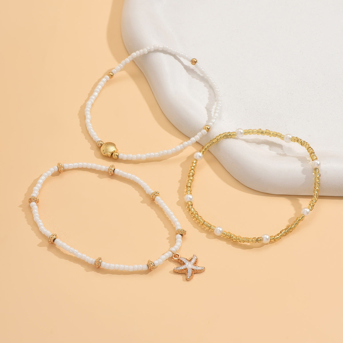 Beach Club Anklet Set