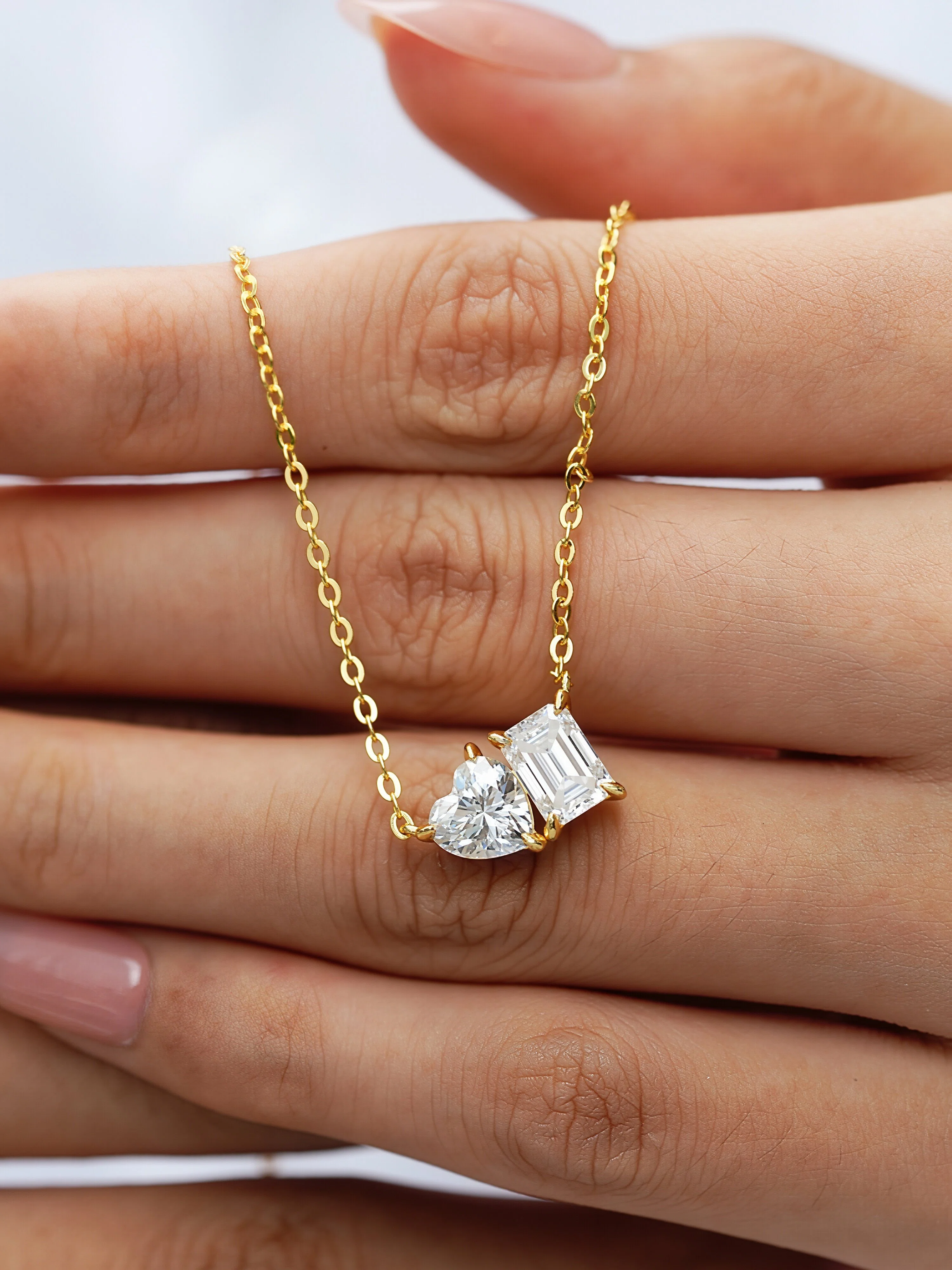 Amelia Moissanite Necklace