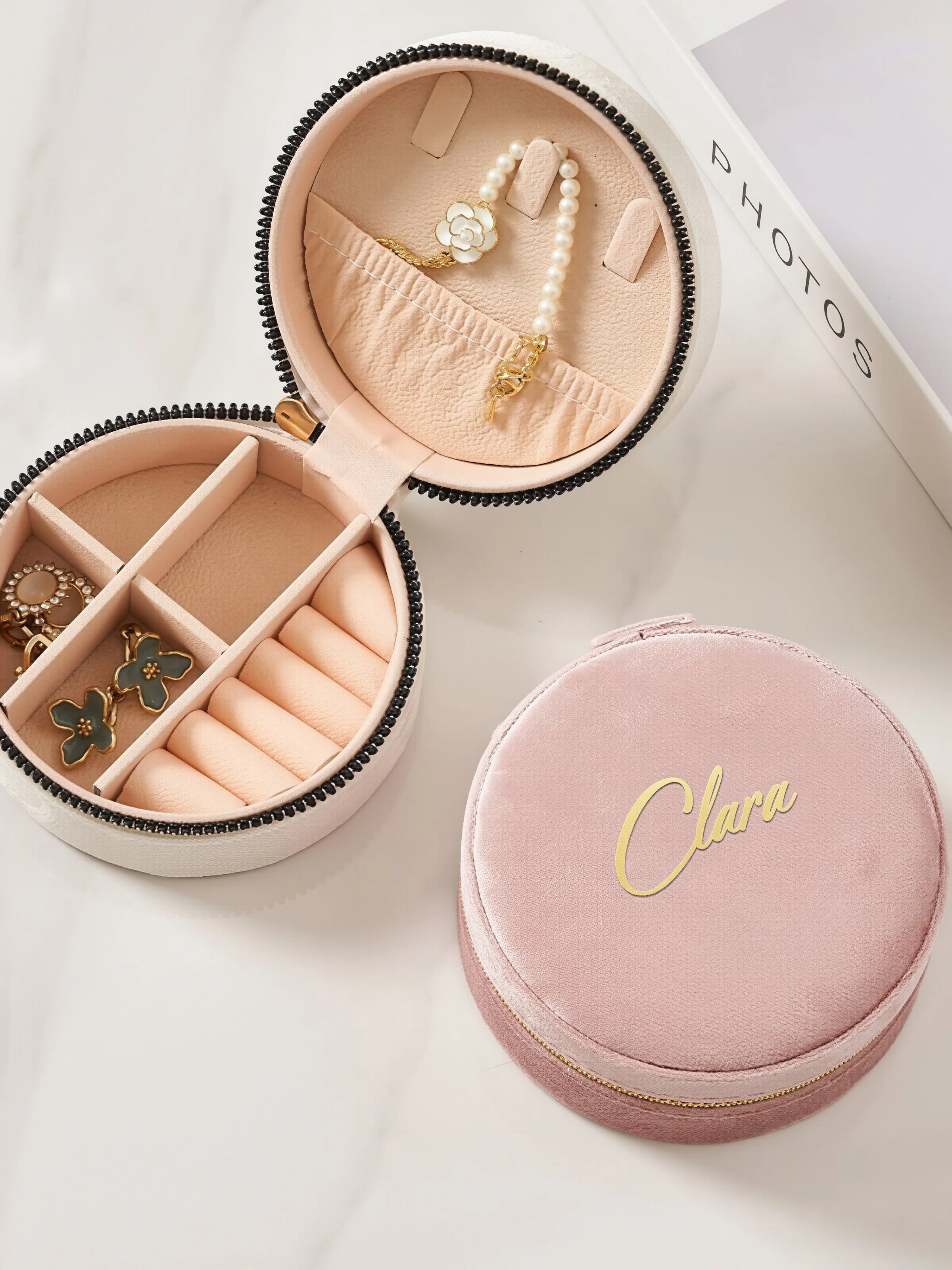 Personalized Velvet Jewelry Box