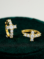 Faith Moissanite Hoops