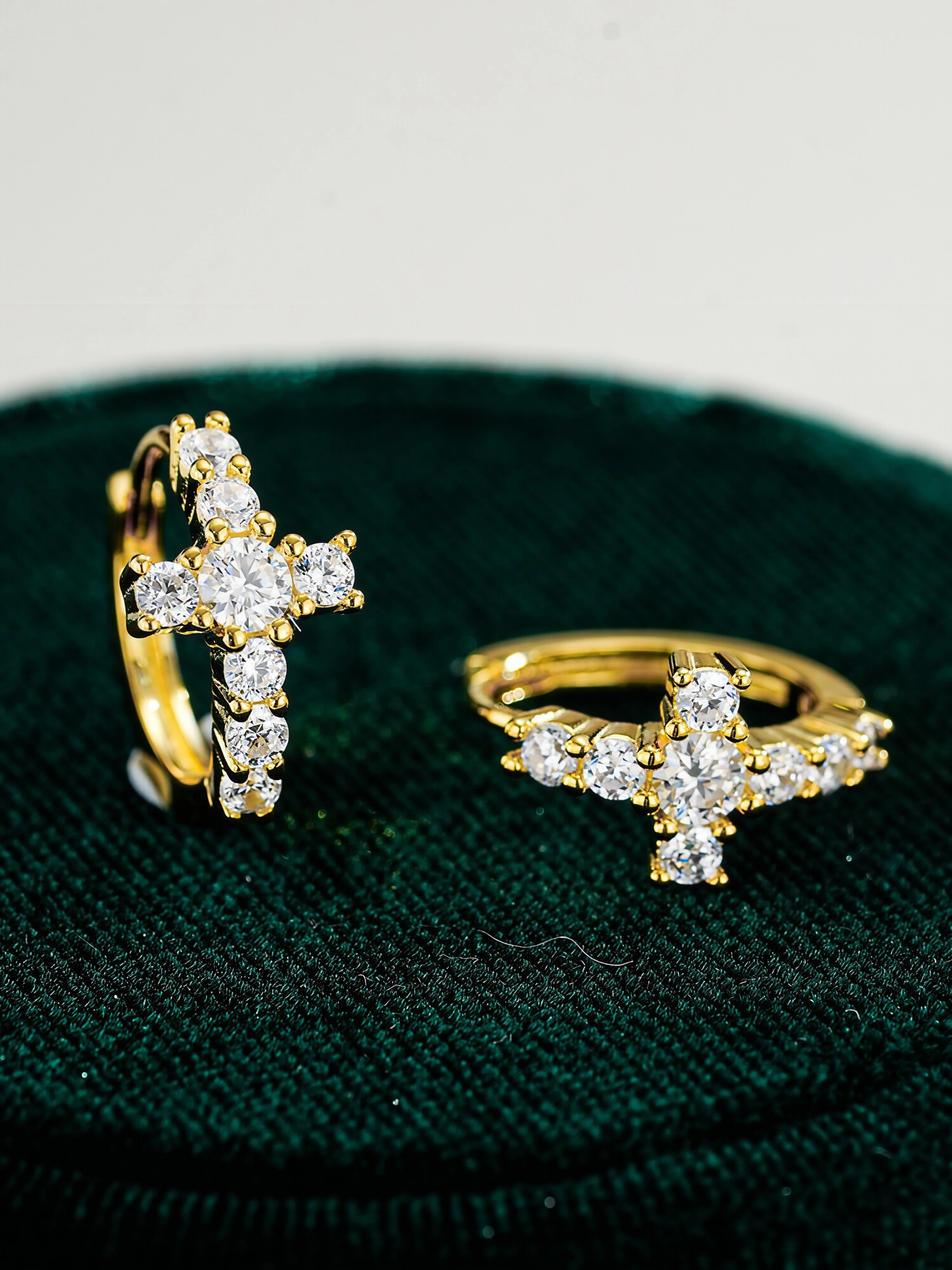 Faith Moissanite Hoops