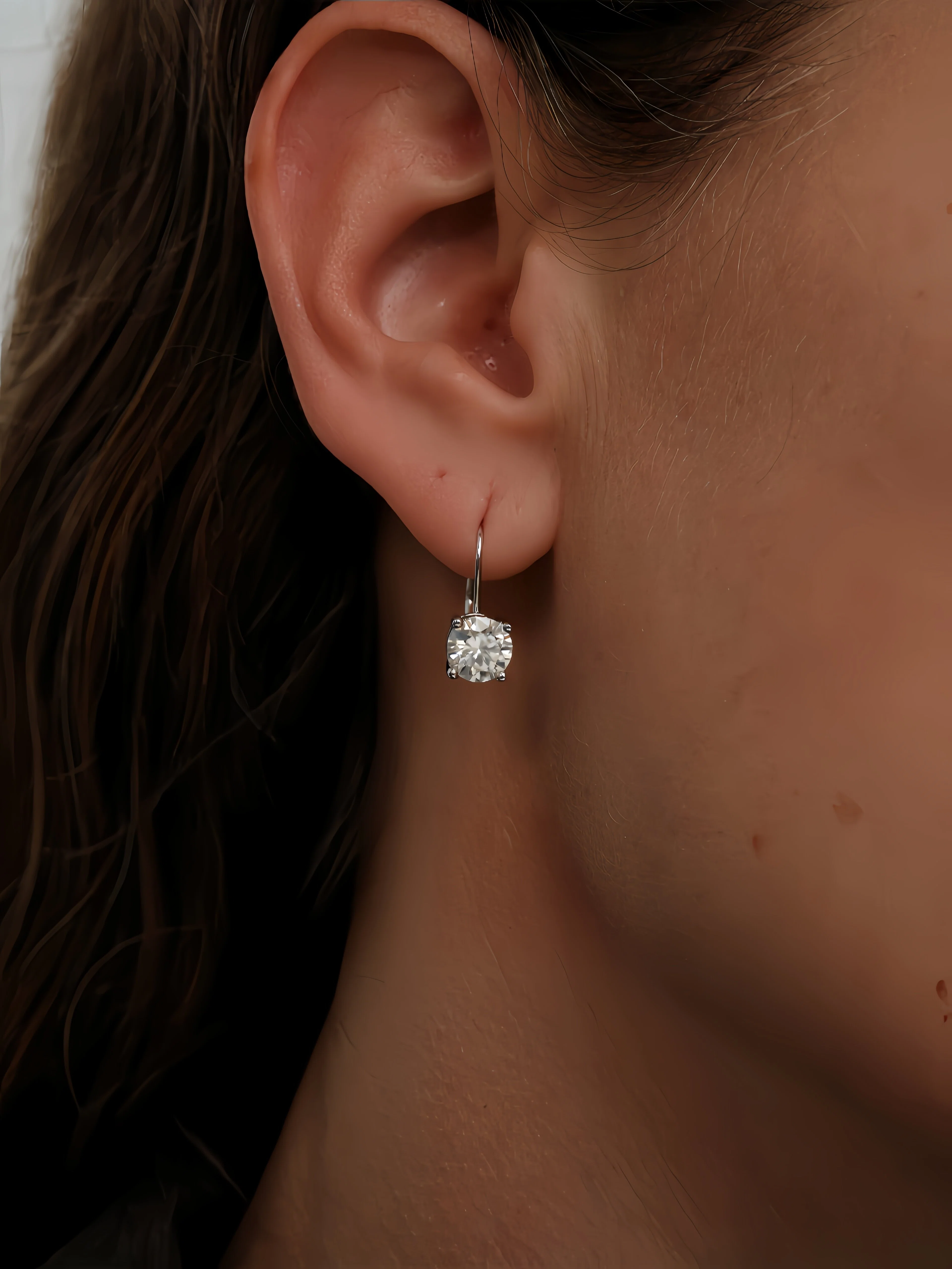 Desire Moissanite Hoops