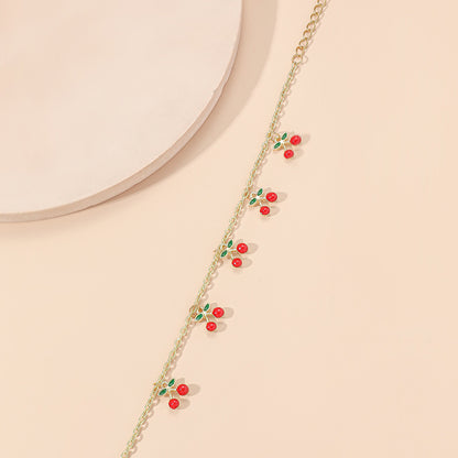 Cherry on Top Anklet