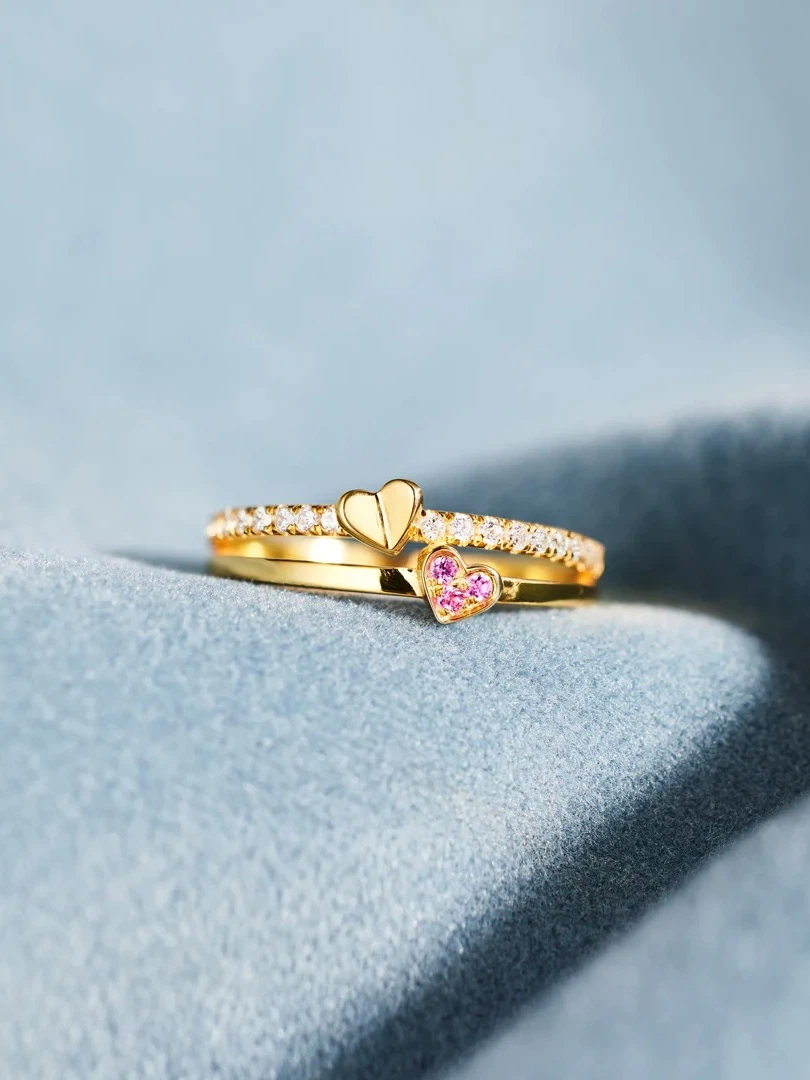 Two of Hearts Ring