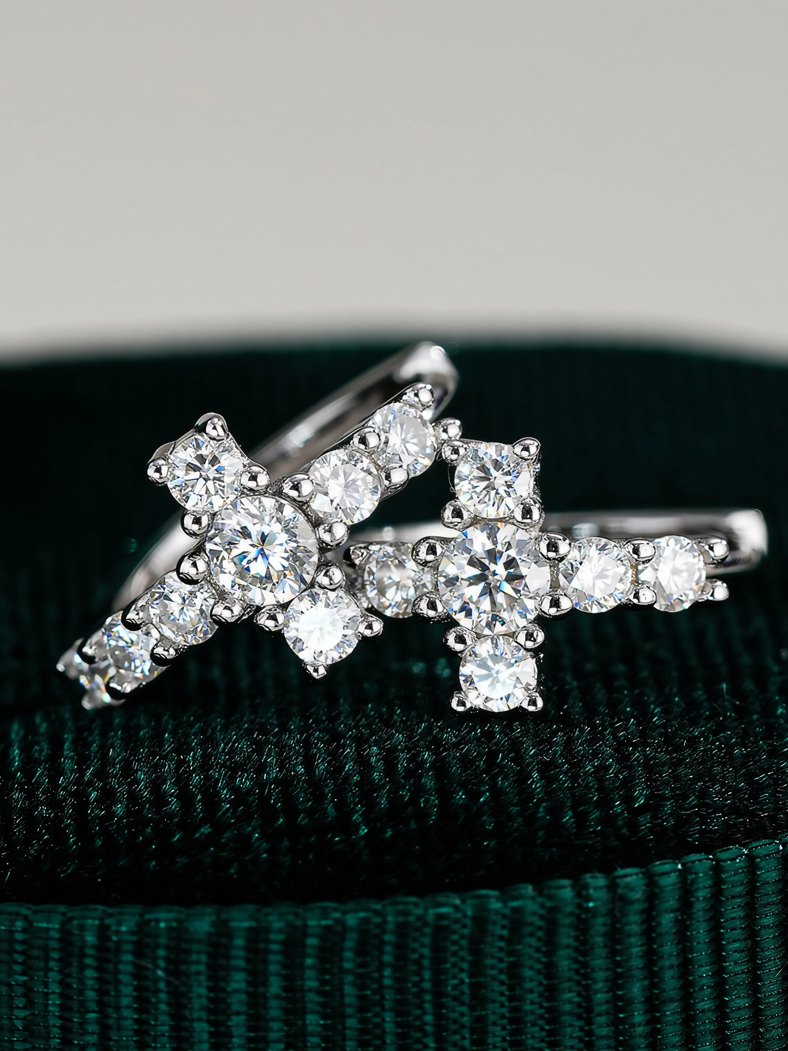 Faith Moissanite Hoops