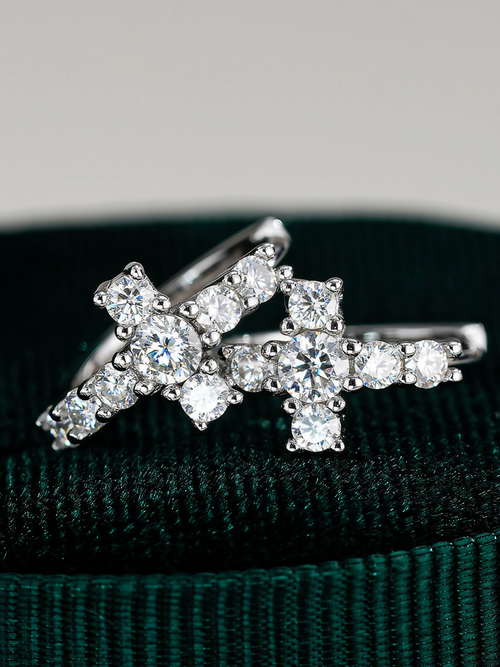 Faith Moissanite Hoops