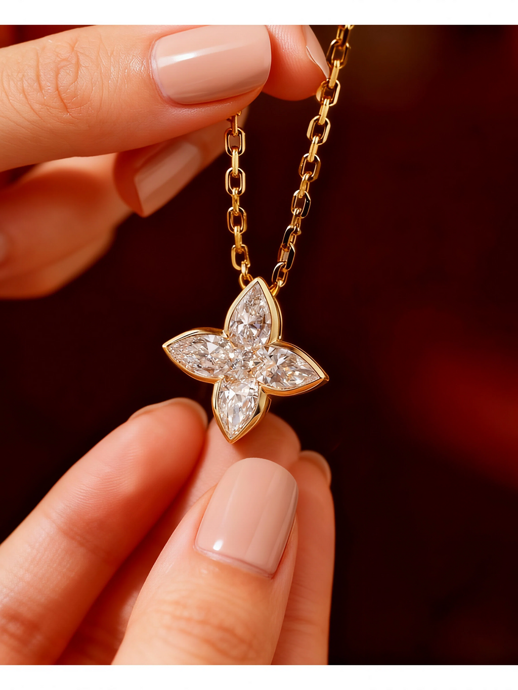 Elena Moissanite Necklace