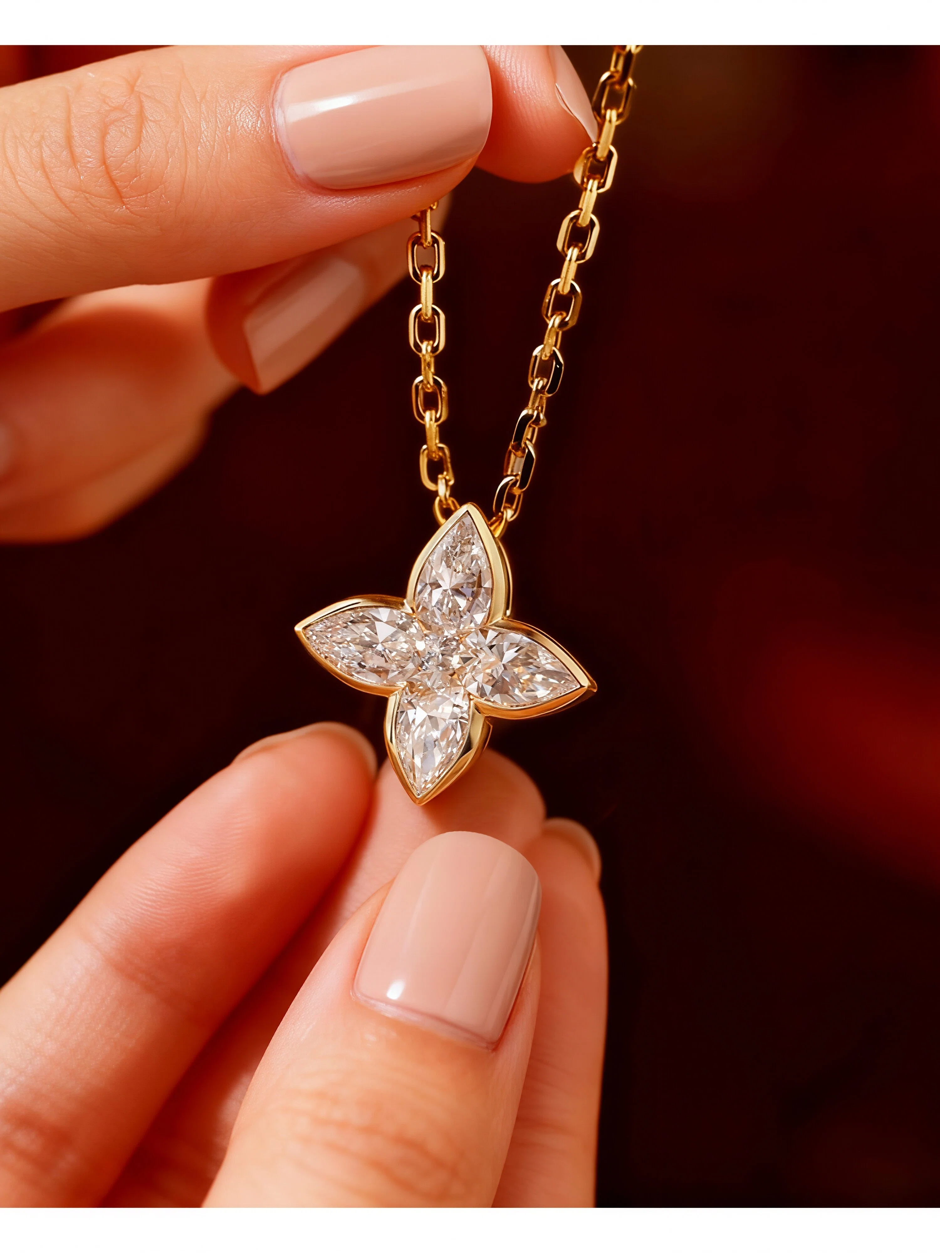 Elena Moissanite Necklace