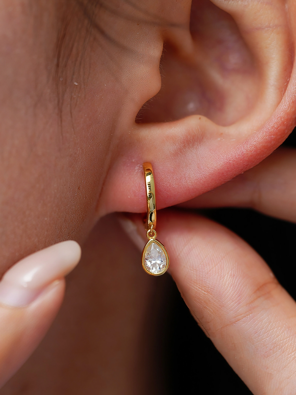 Raindrop Moissanite Earrings