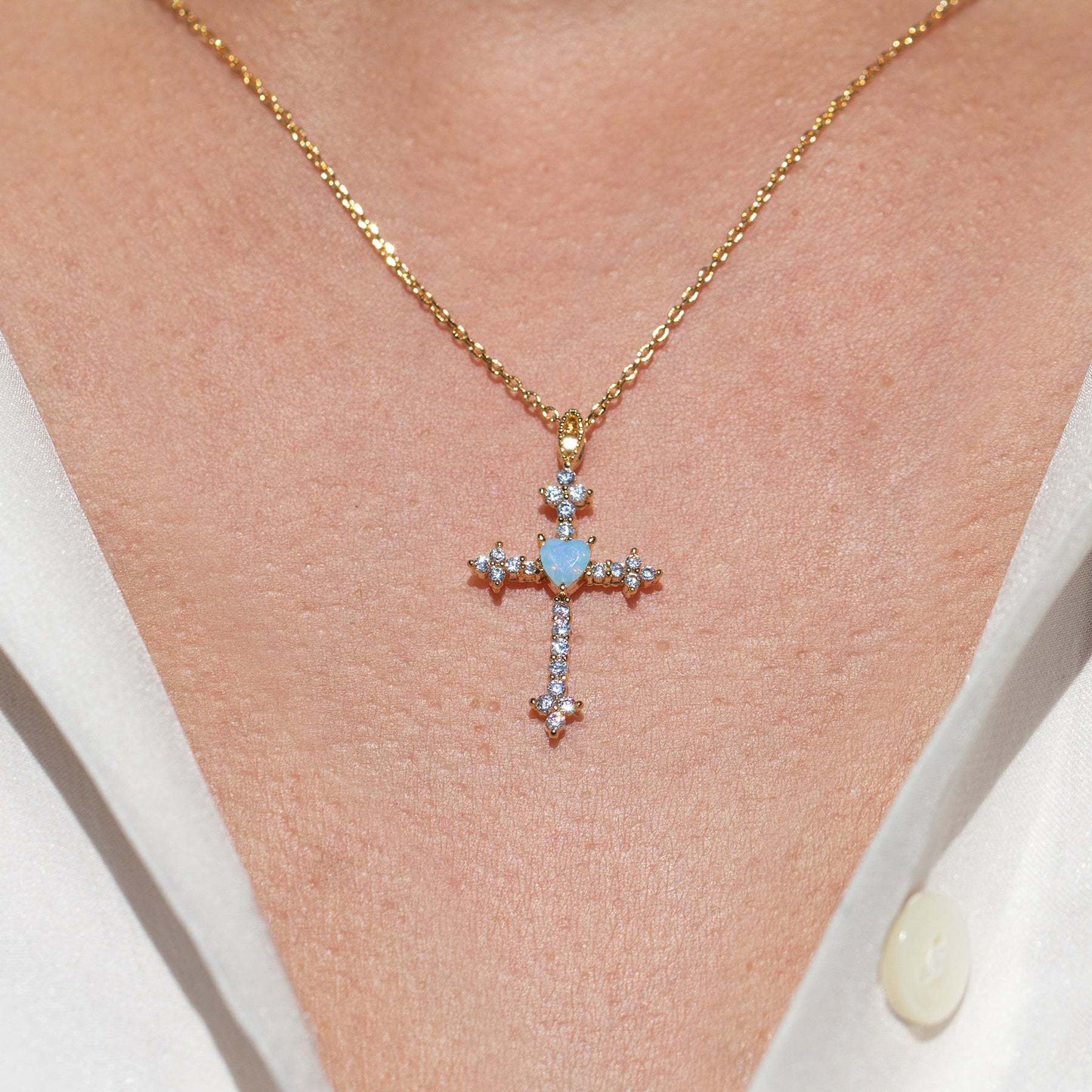 Cross My Heart Necklace