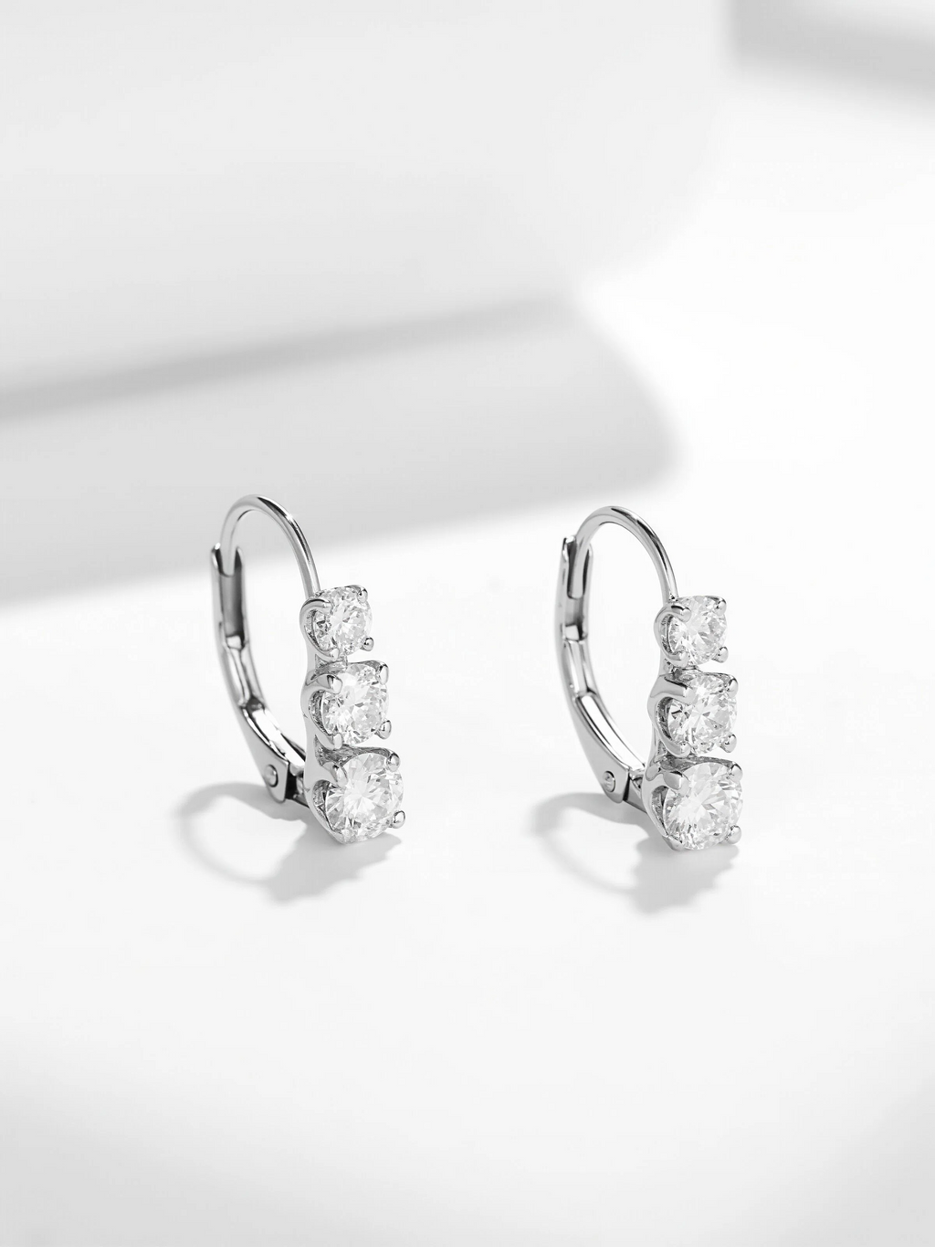 Bria Moissanite Hoops