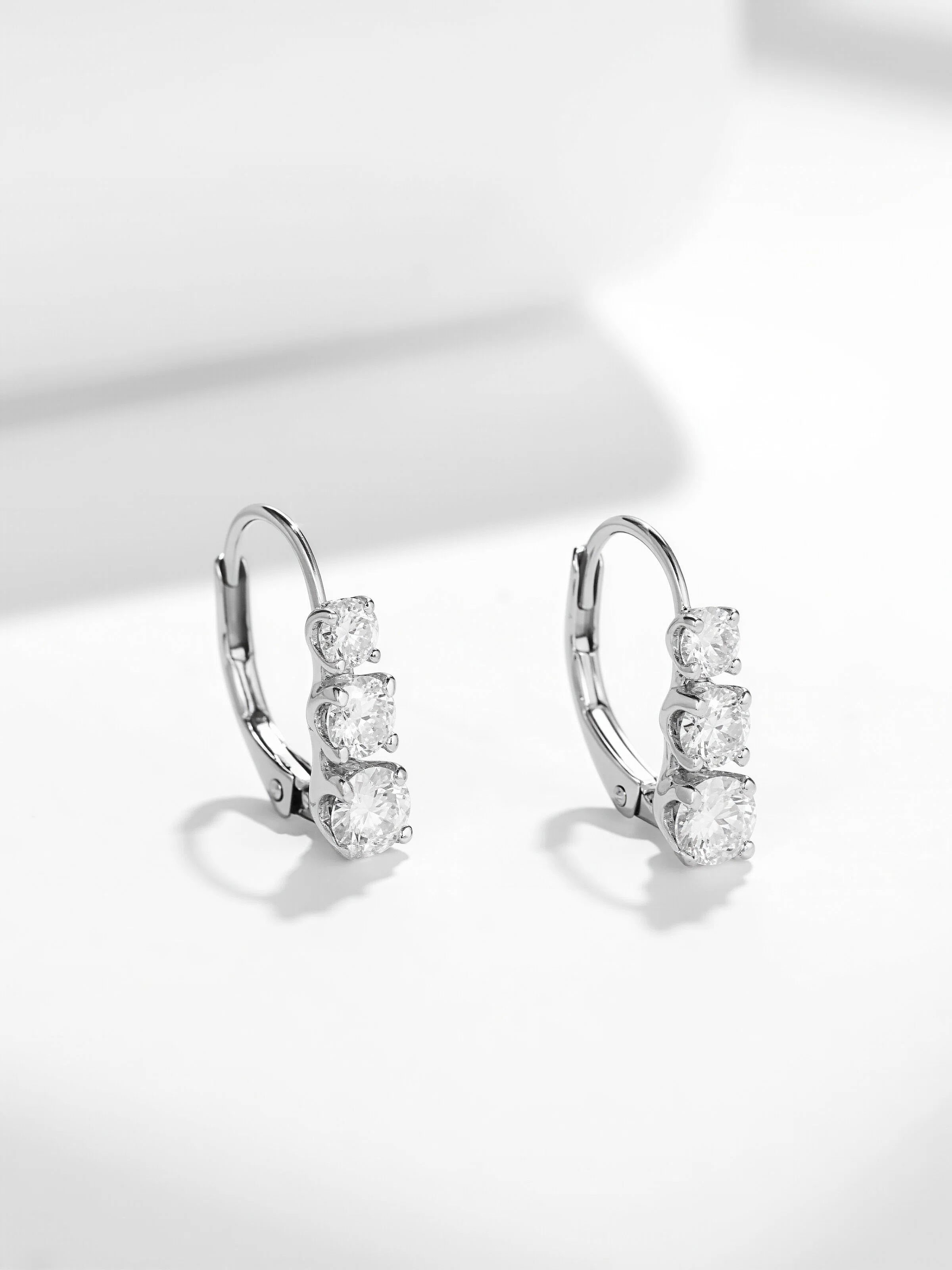 Bria Moissanite Hoops