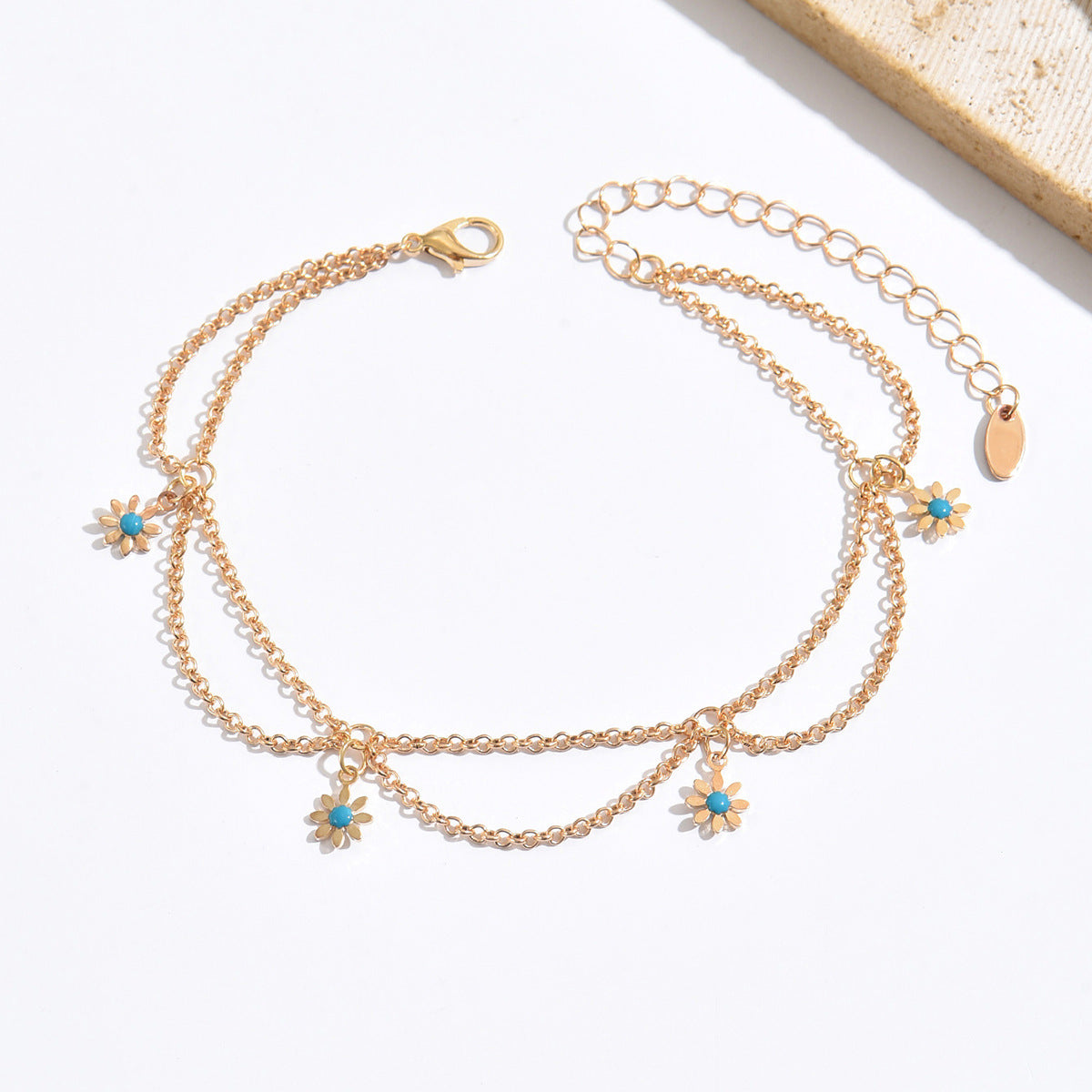 Sky Petals Anklet