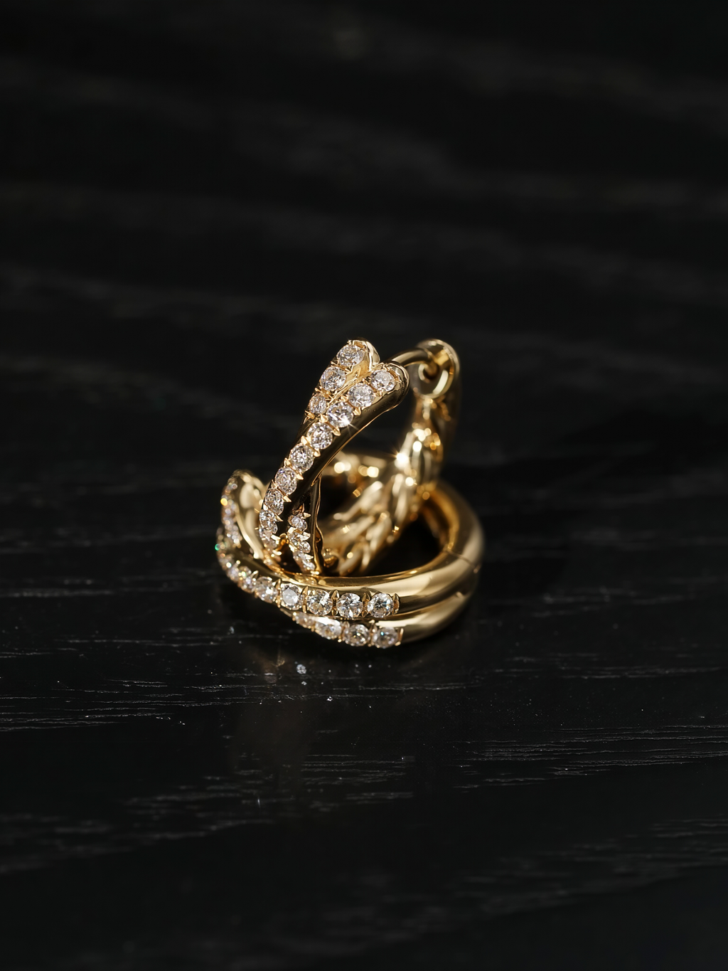 Twist Pavé Hoops