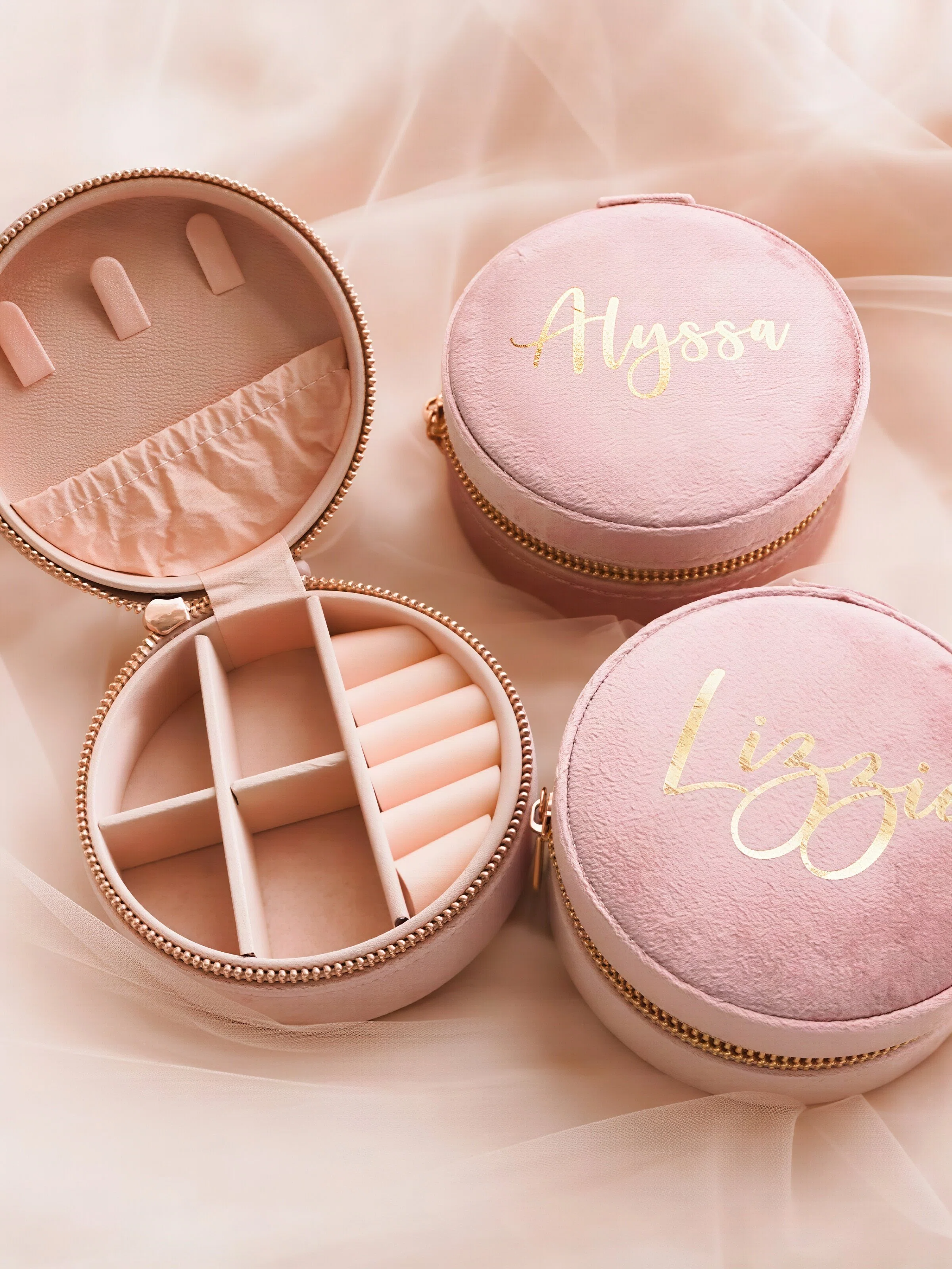 Personalized Velvet Jewelry Box