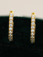 Promises Moissanite Hoops