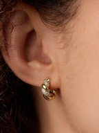 Intertwined Moissanite Hoops