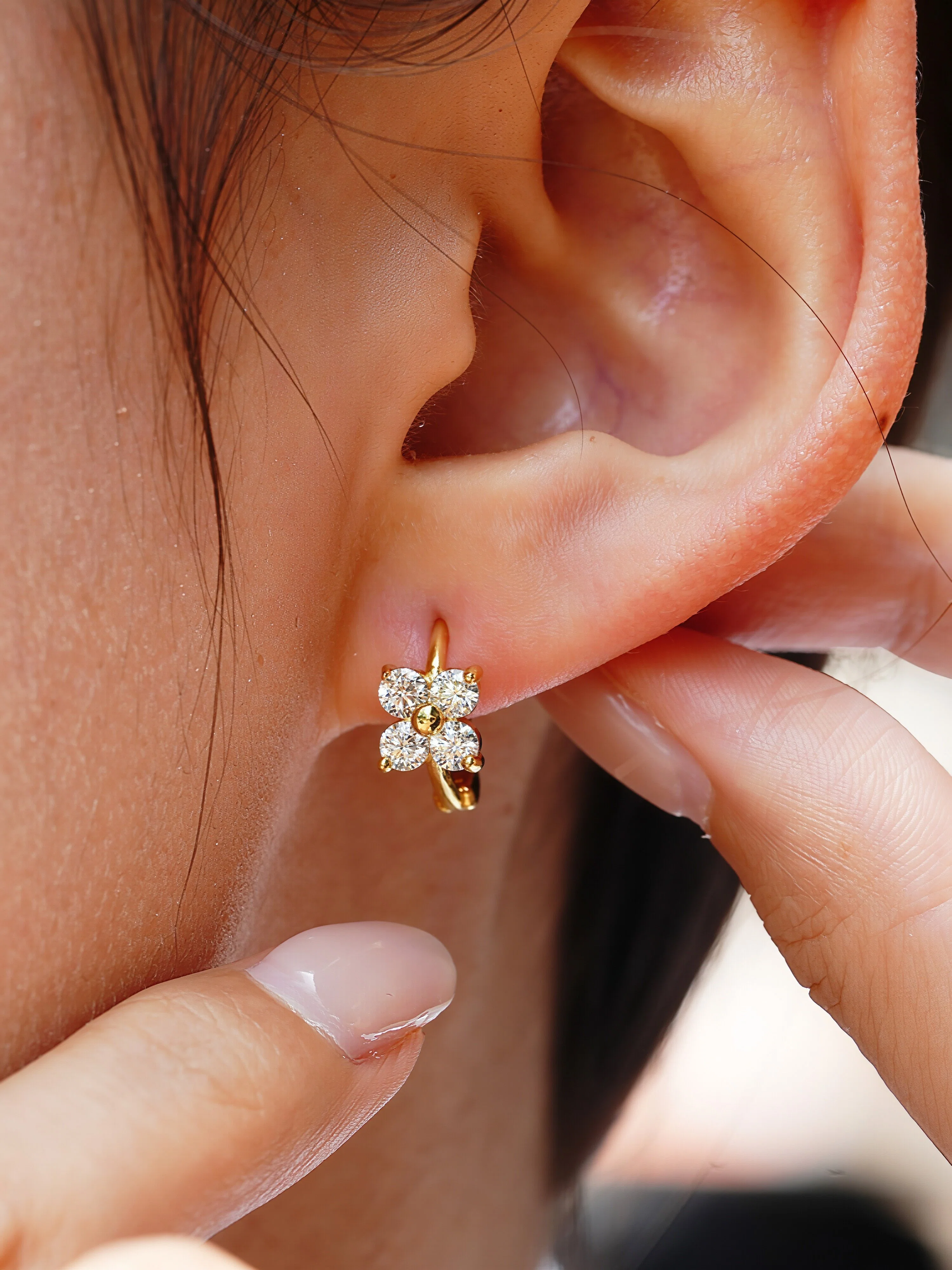 Miss Fortune Moissanite Hoops