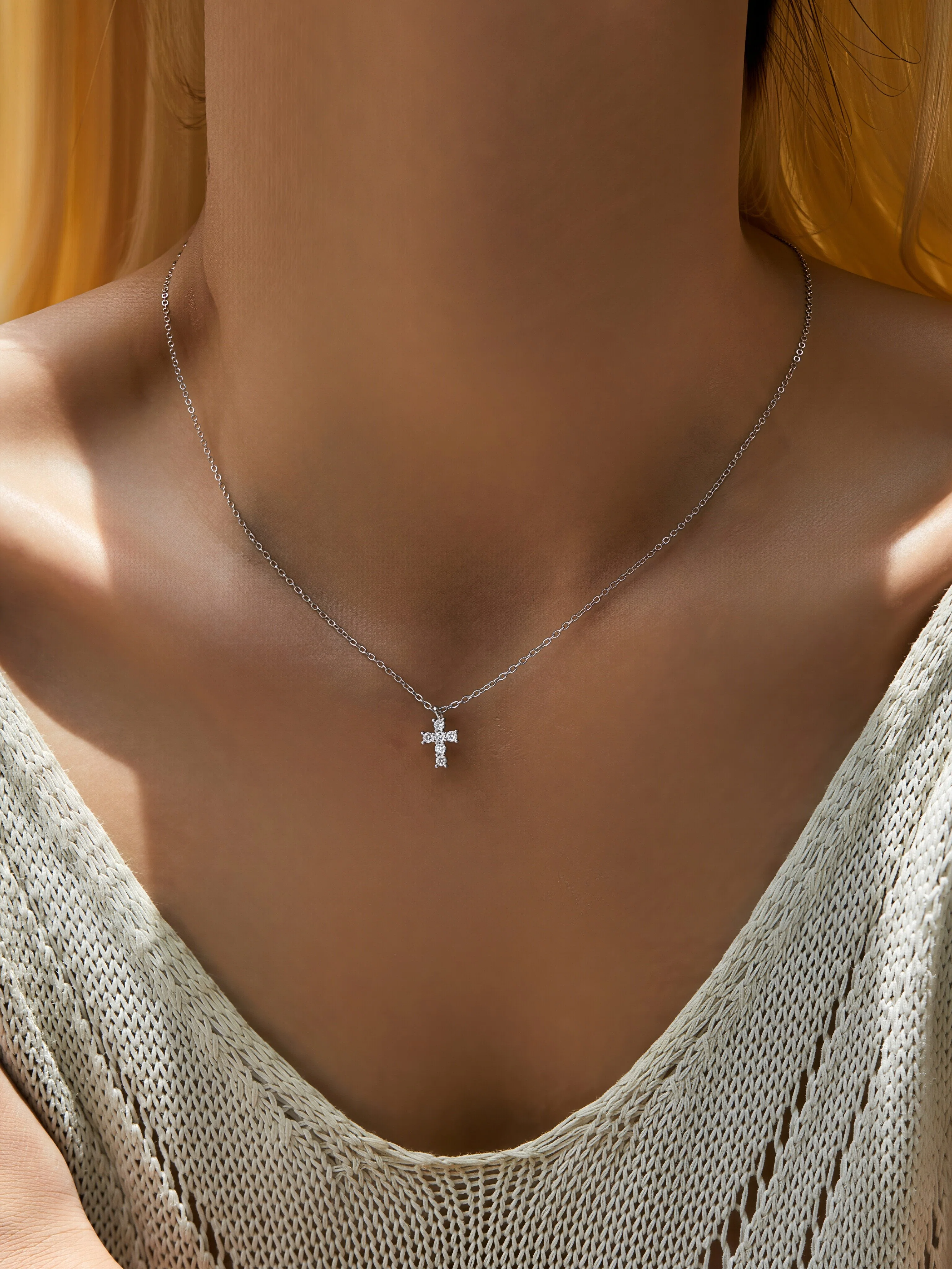 Faith Moissanite Necklace