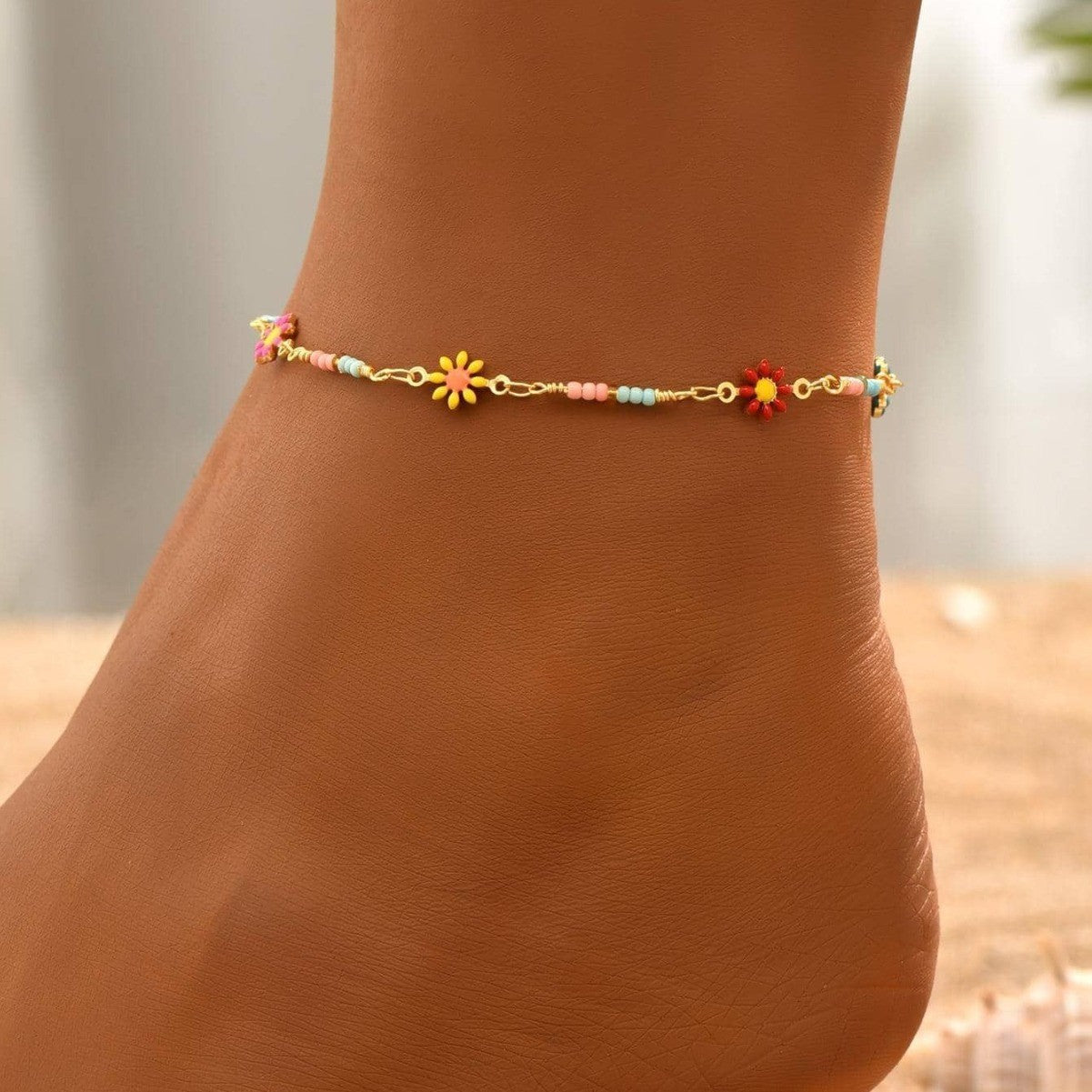 Petal Party Anklet