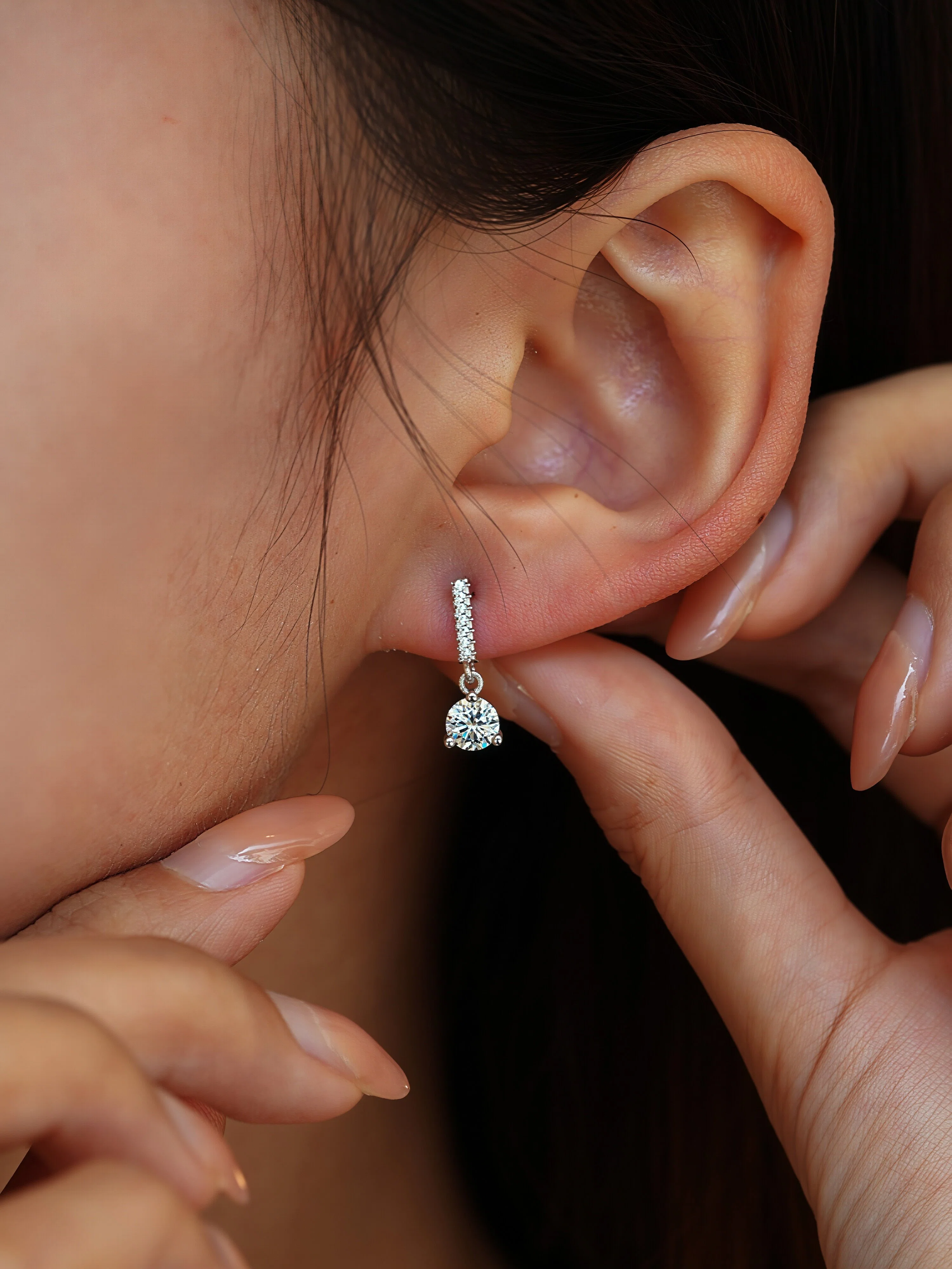 Bella Moissanite Earrings