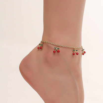 Cherry on Top Anklet