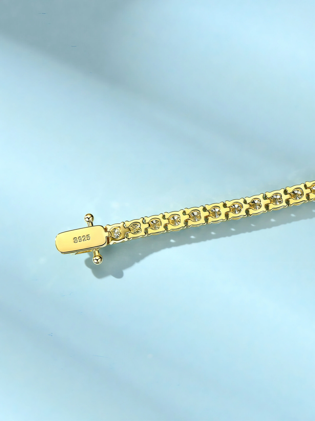 Scarlet Moissanite Tennis Bracelet
