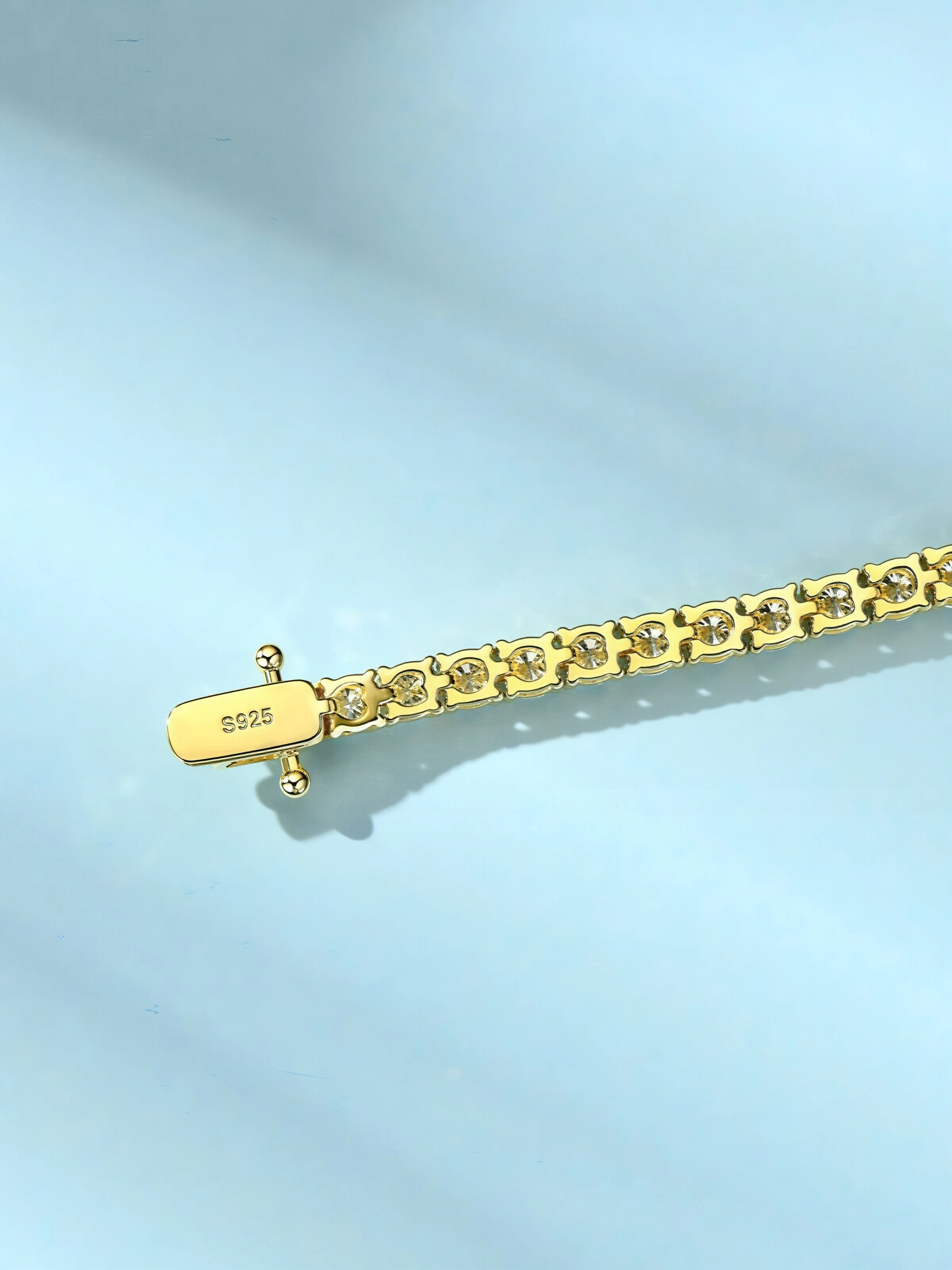 Scarlet Moissanite Tennis Bracelet