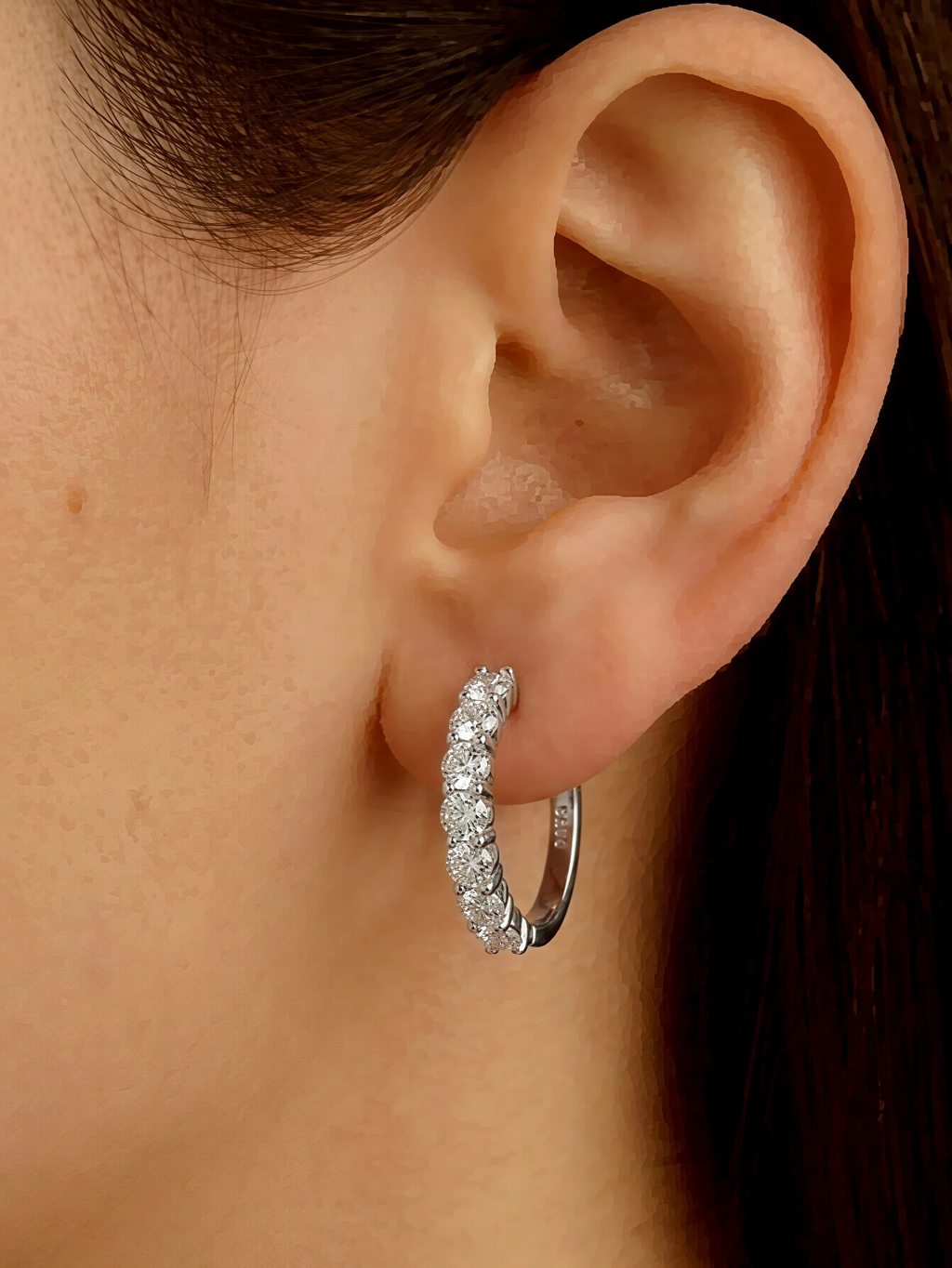 Dehors Moissanite Hoops