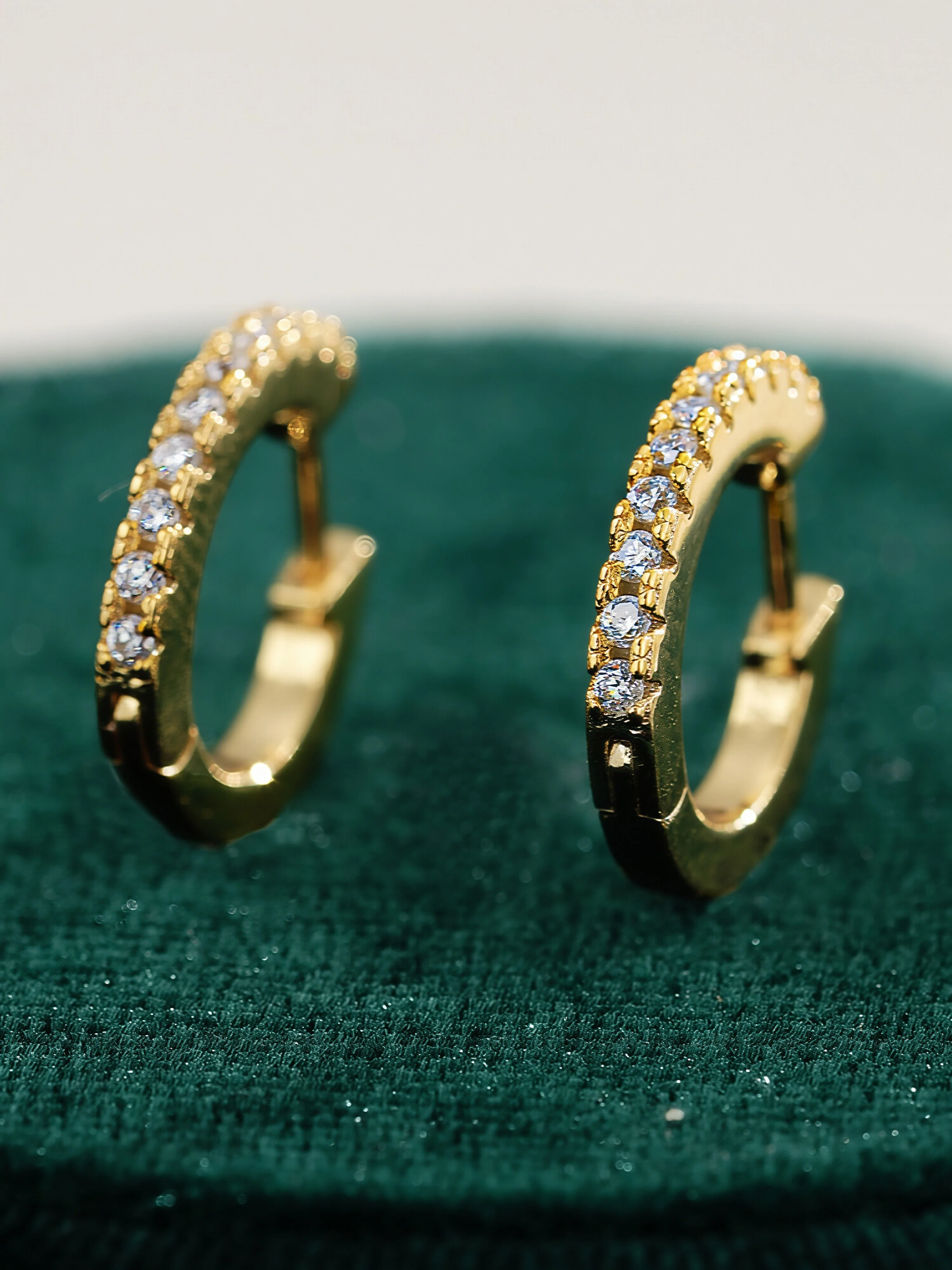 Promises Moissanite Hoops