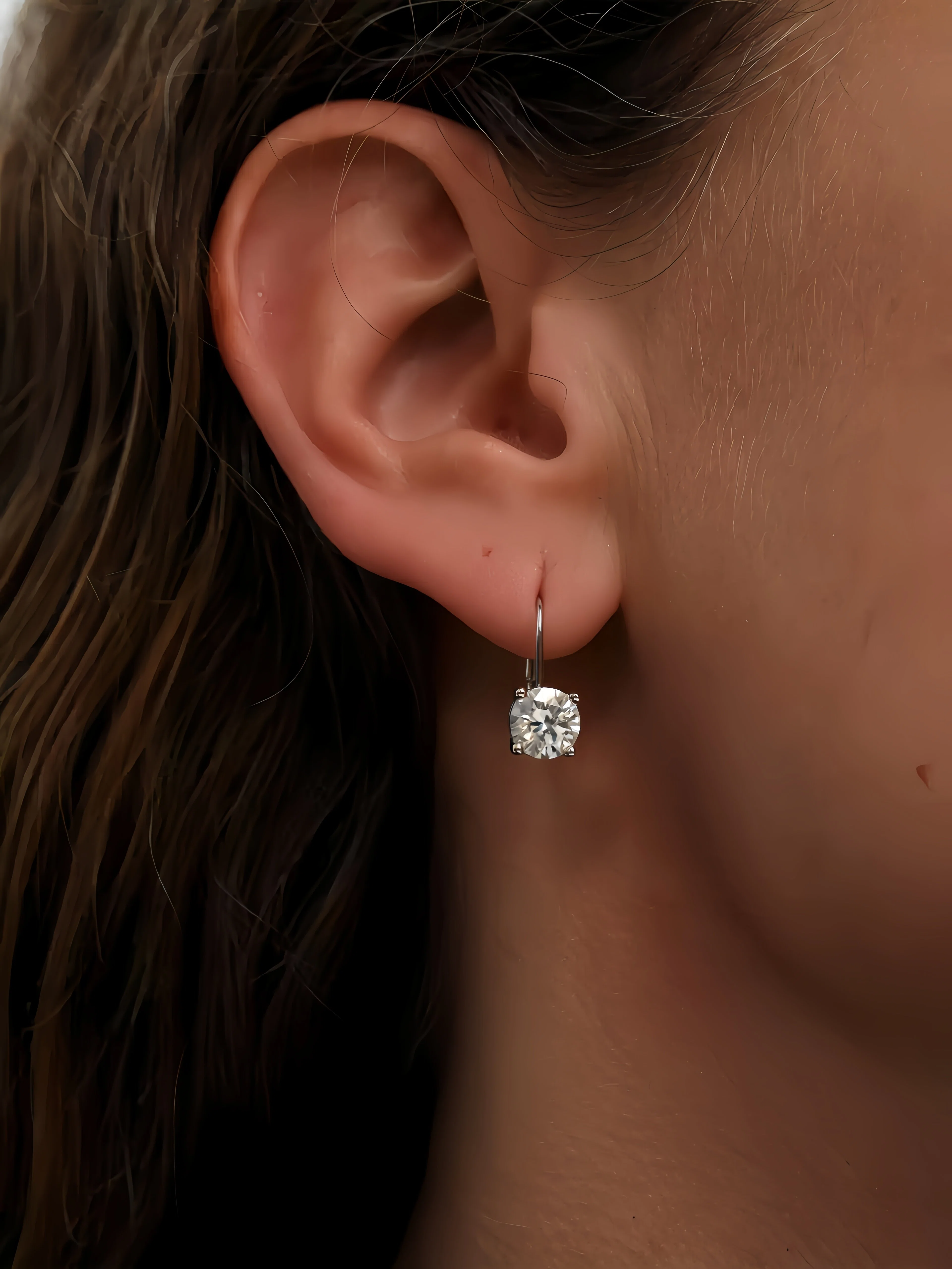 Desire Moissanite Hoops