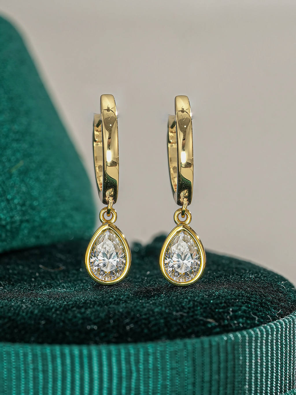 Raindrop Moissanite Earrings