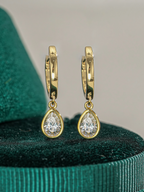 Raindrop Moissanite Earrings