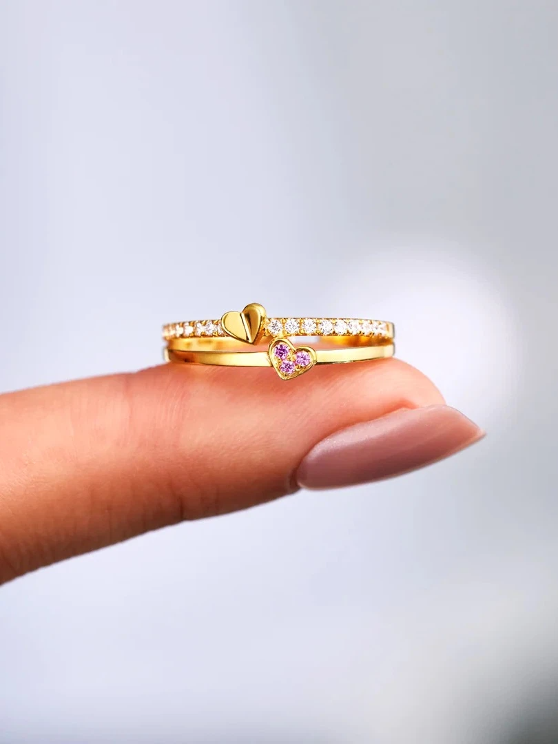 Two of Hearts Ring