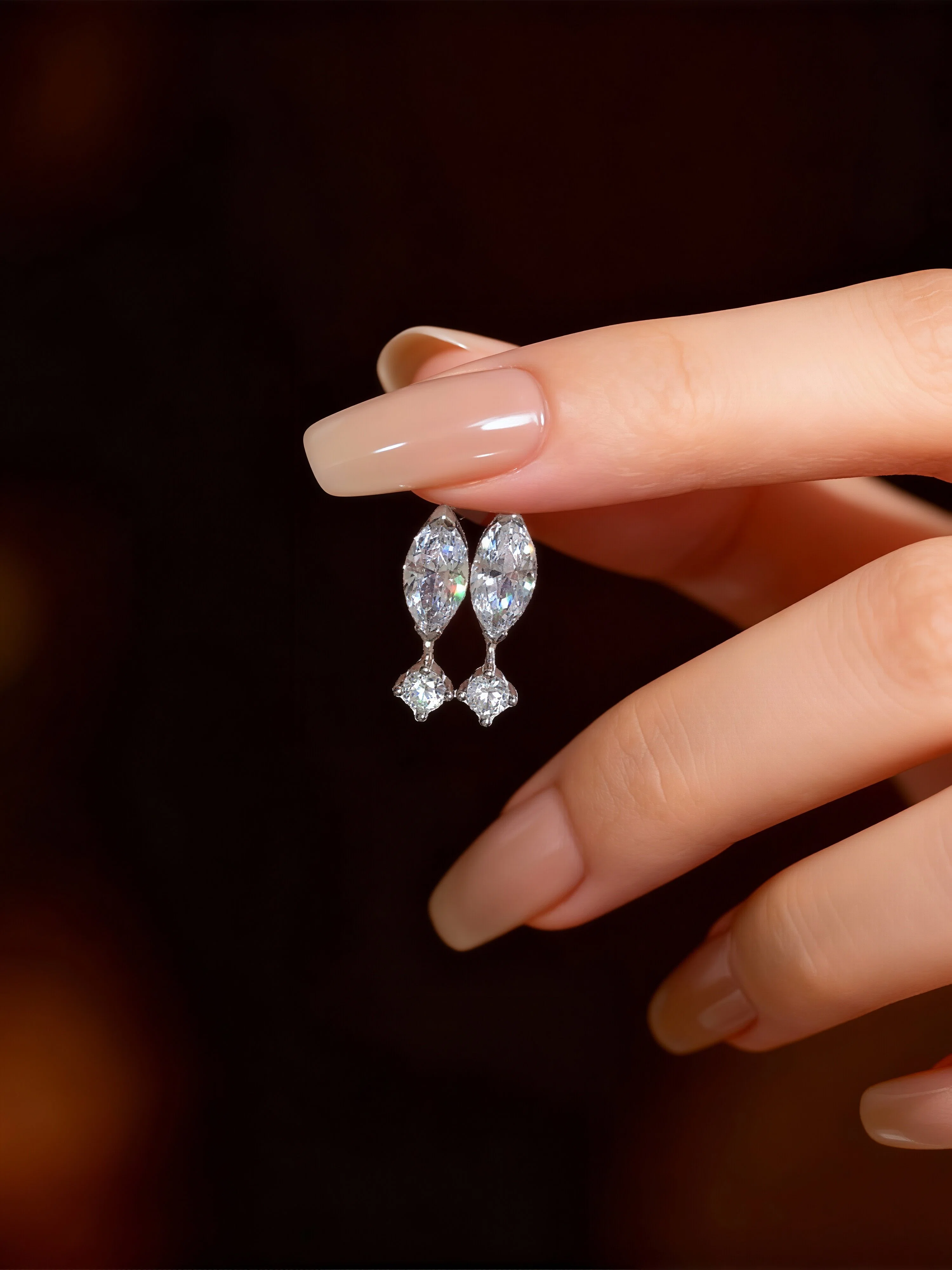 Diana Moissanite Studs