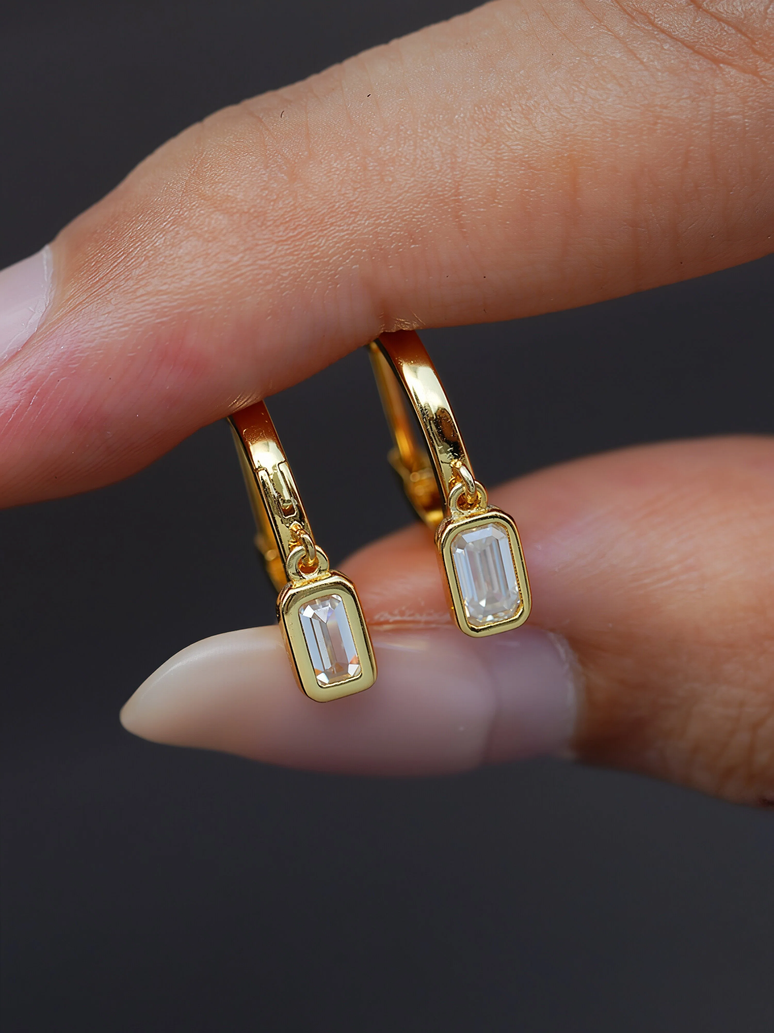 Jane Moissanite Earrings