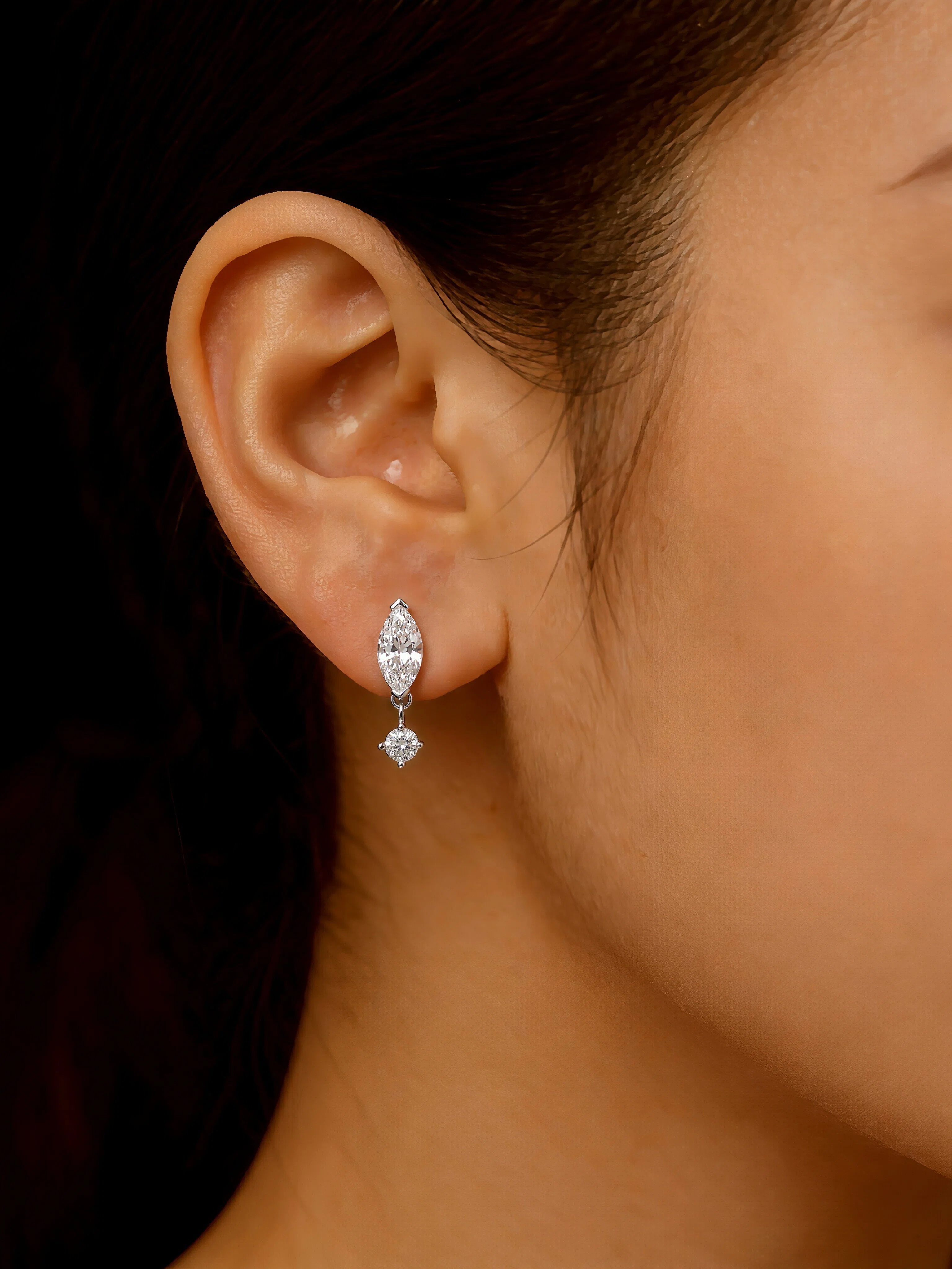 Diana Moissanite Studs