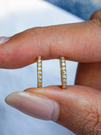 Promises Moissanite Hoops