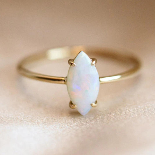 Almond Opal Ring