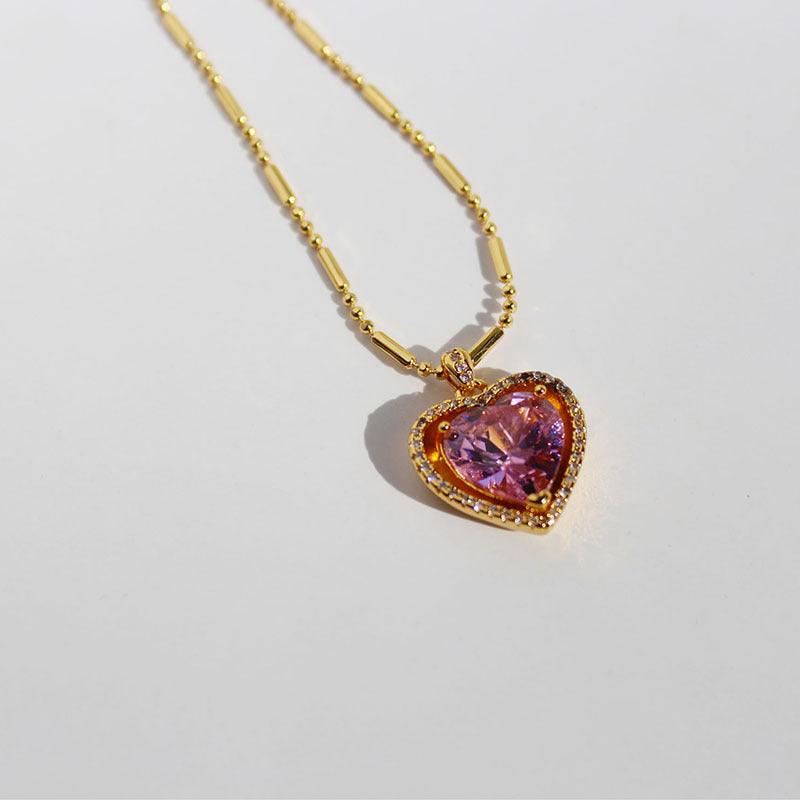 Amethyst Radiance Heart Necklace - Jewellersbay