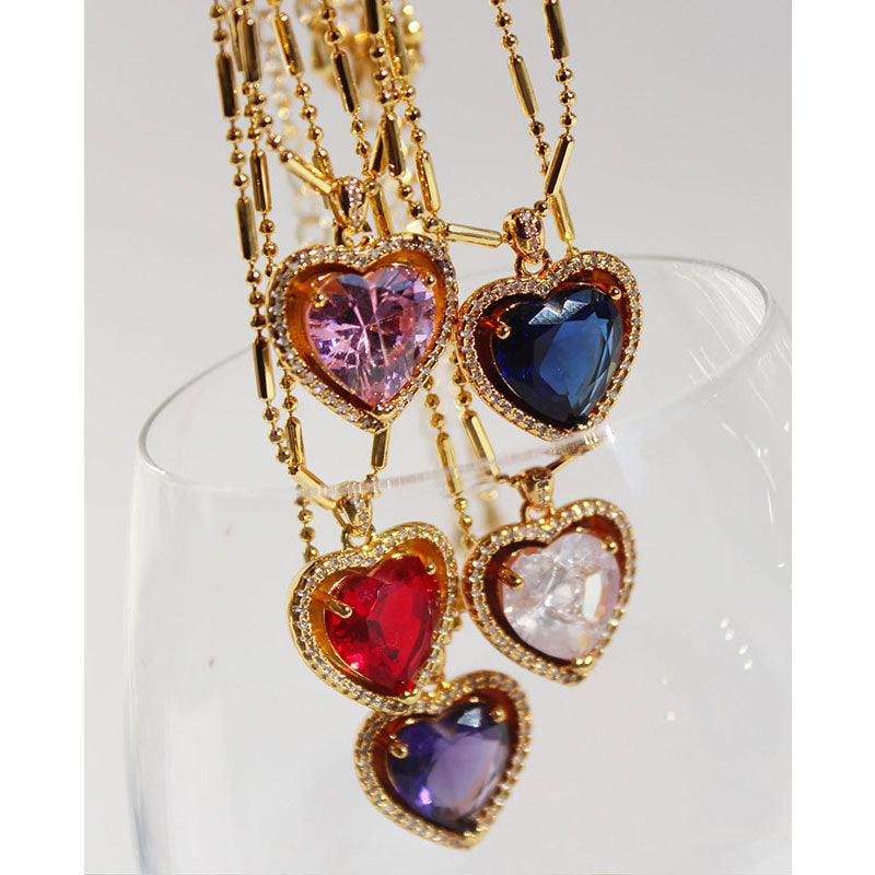 Amethyst Radiance Heart Necklace - Jewellersbay