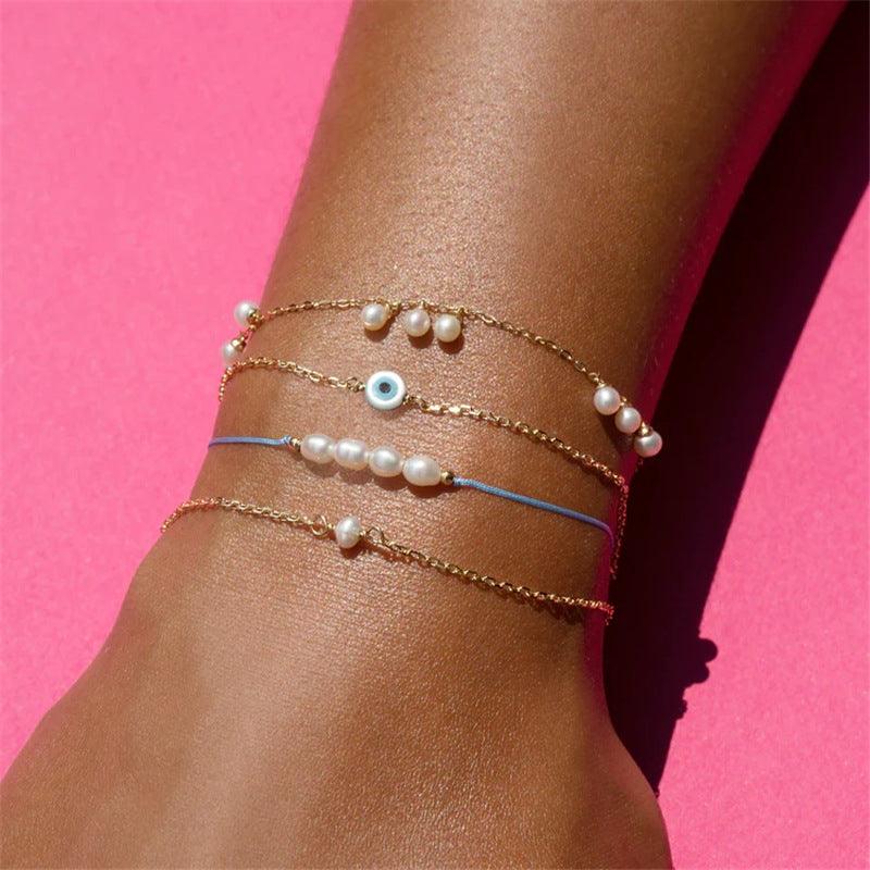Aqua Eyeball Bracelet