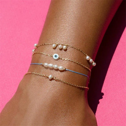 Aqua Eyeball Bracelet