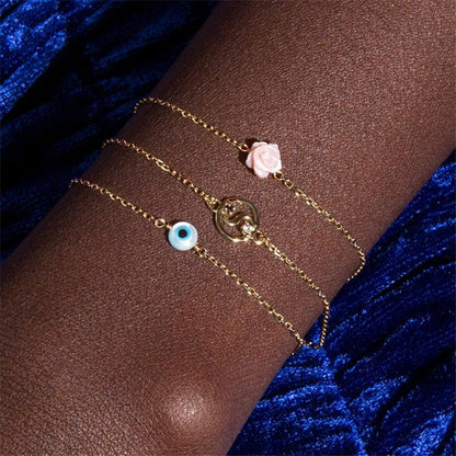 Aqua Eyeball Bracelet