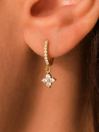 Miss Fortune Moissanite Pavé Earrings