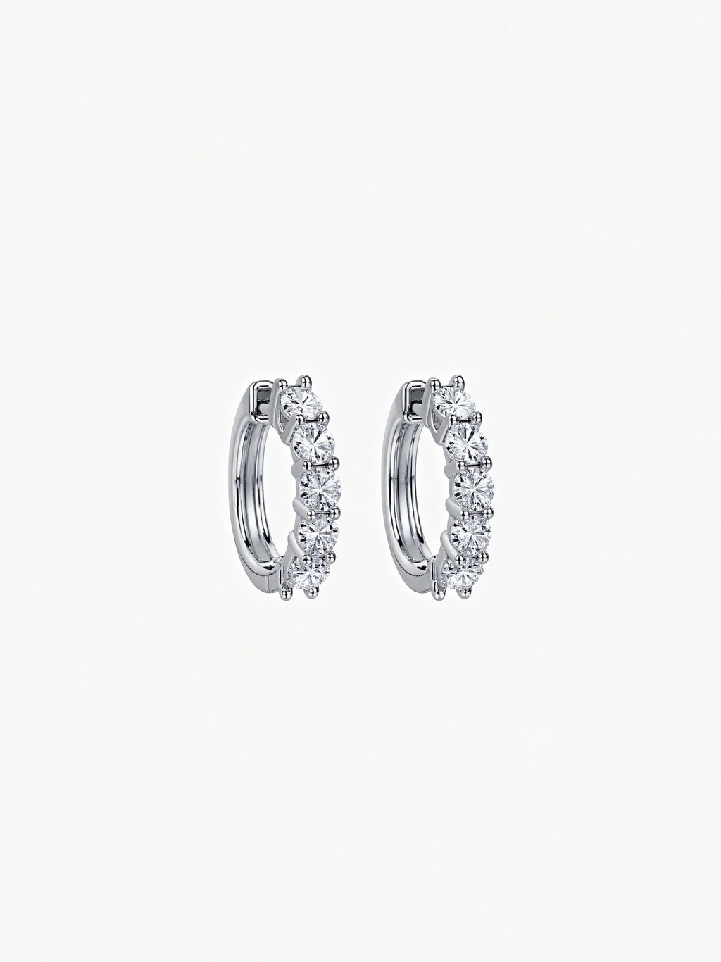 Dehors Mini Moissanite Hoops