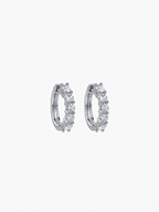 Dehors Mini Moissanite Hoops
