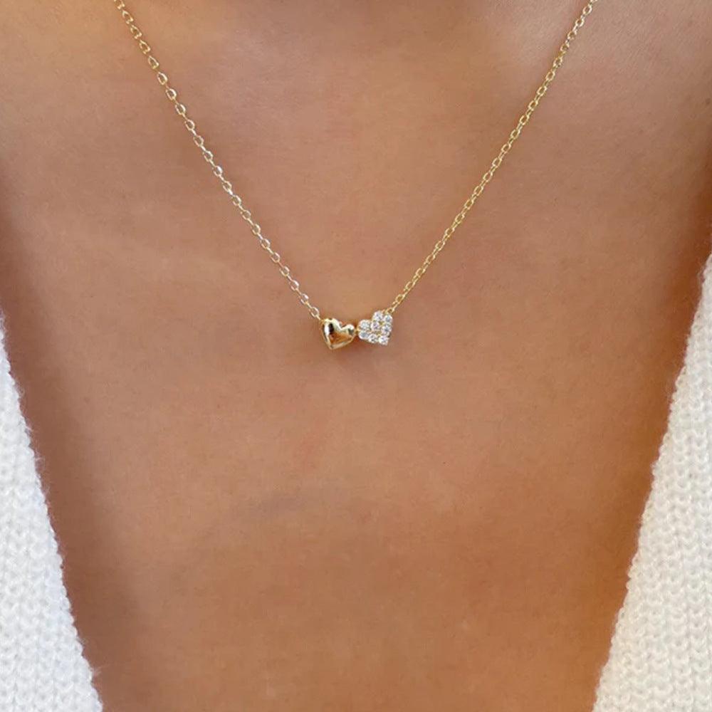 Double Heart Necklace