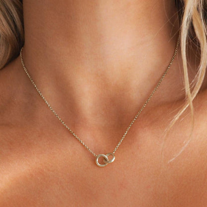 Double Rings Necklace