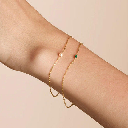 Green Cubic Bracelet
